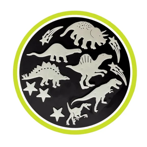 Brainstorm Glow - Dinosaurer + stjerner, 12 dele