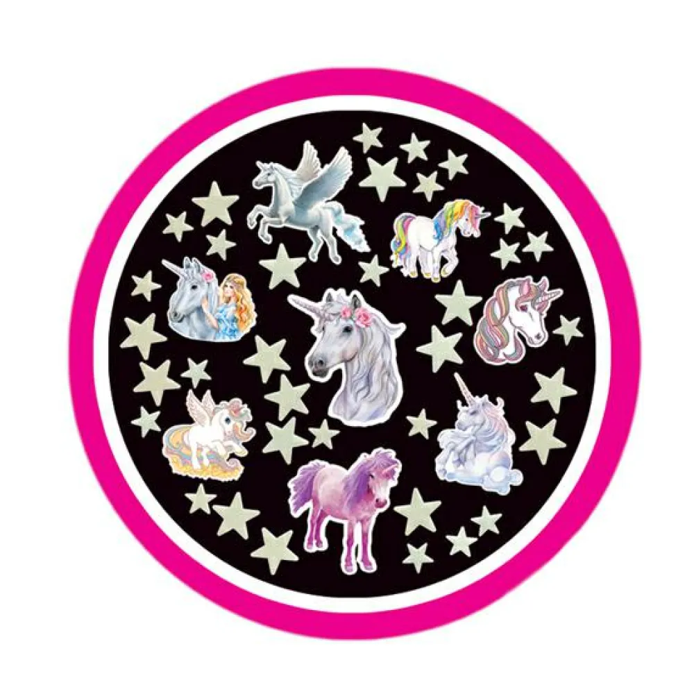 Best Brainstorm Glow - Enhjørninger + stjerner, 43 dele