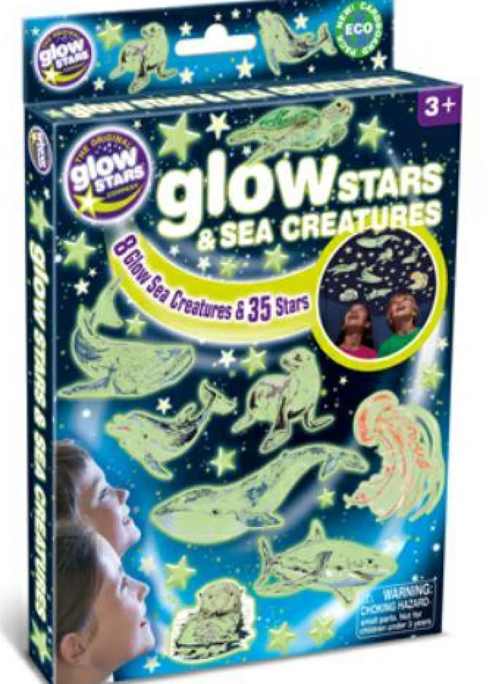 Hot Brainstorm Glow - Havdyr + stjerner, 43 dele