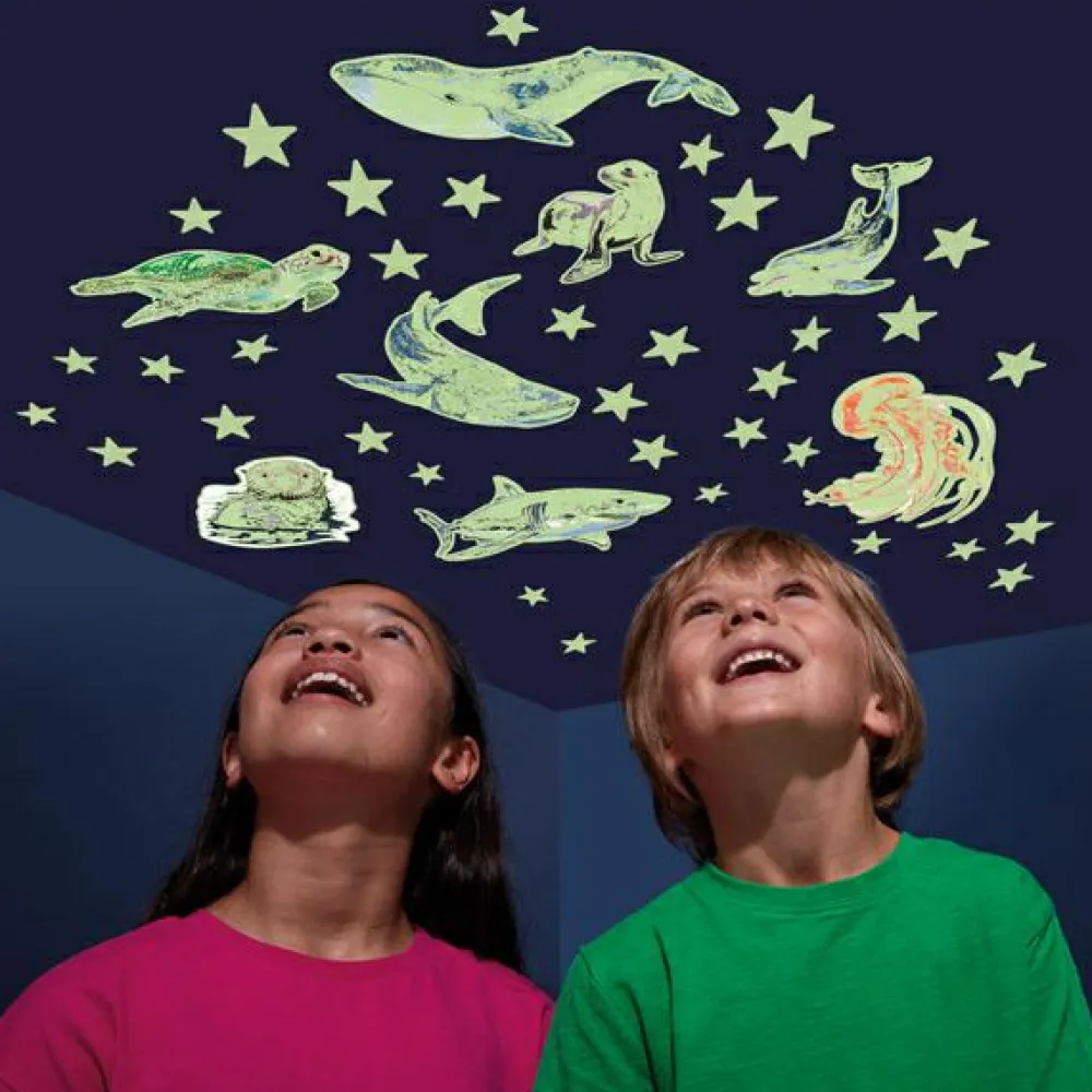 Hot Brainstorm Glow - Havdyr + stjerner, 43 dele