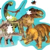 Discount Gulvpuslespil m. 120 brikker - Dinosaurer