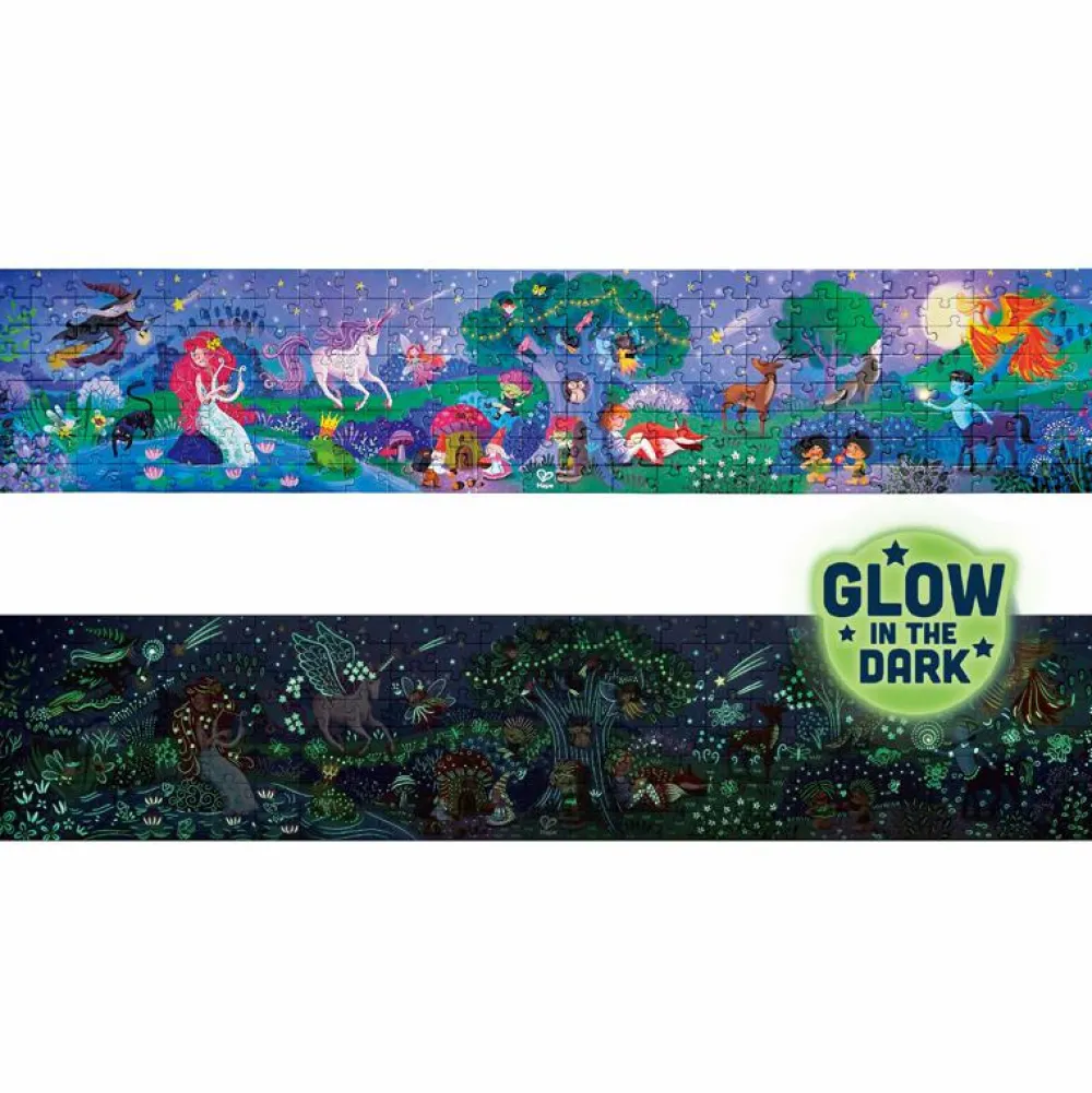 New Hape Gulvpuslespil m. 200 brikker - Den magiske skov