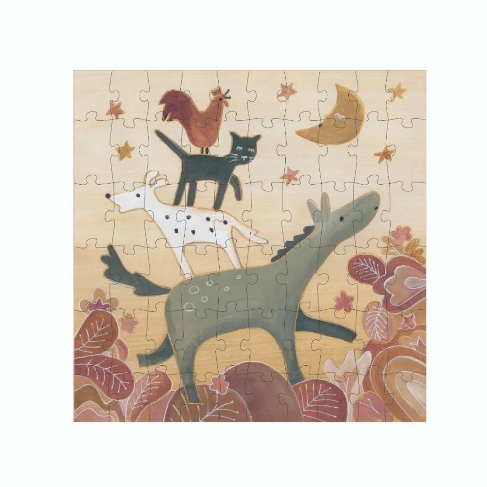 New Egmont Toys Gulvpuslespil m. 60 brikker - Stadsmusikanterne ..