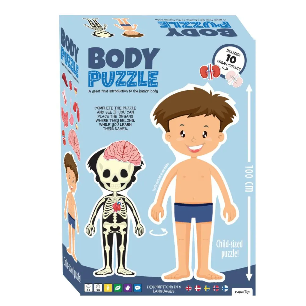 Best Gulvpuslespil m. 36 brikker - Dreng