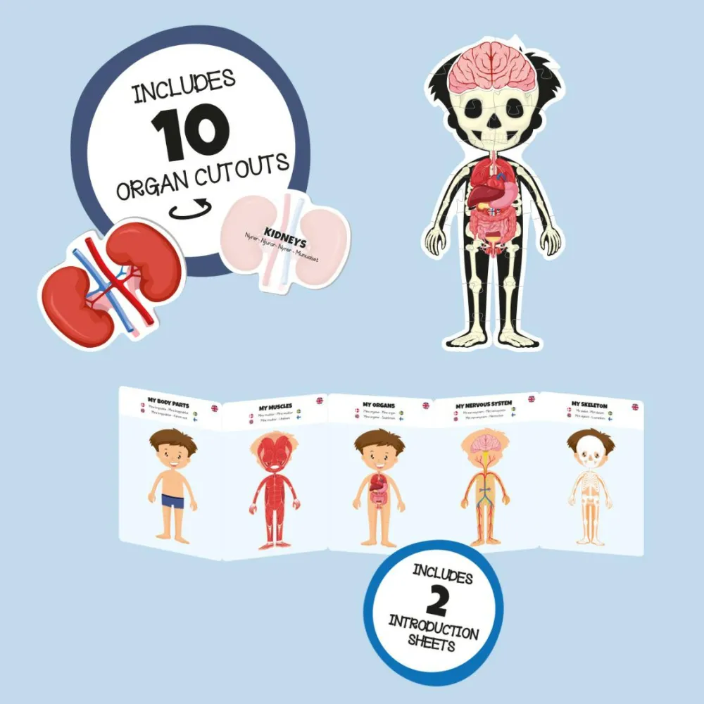 Best Gulvpuslespil m. 36 brikker - Dreng