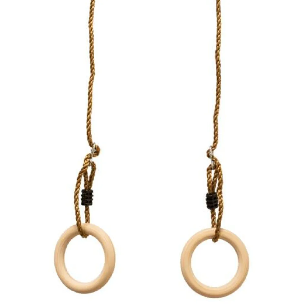 Gymnastikringe i træ - Ø15,8 cm.