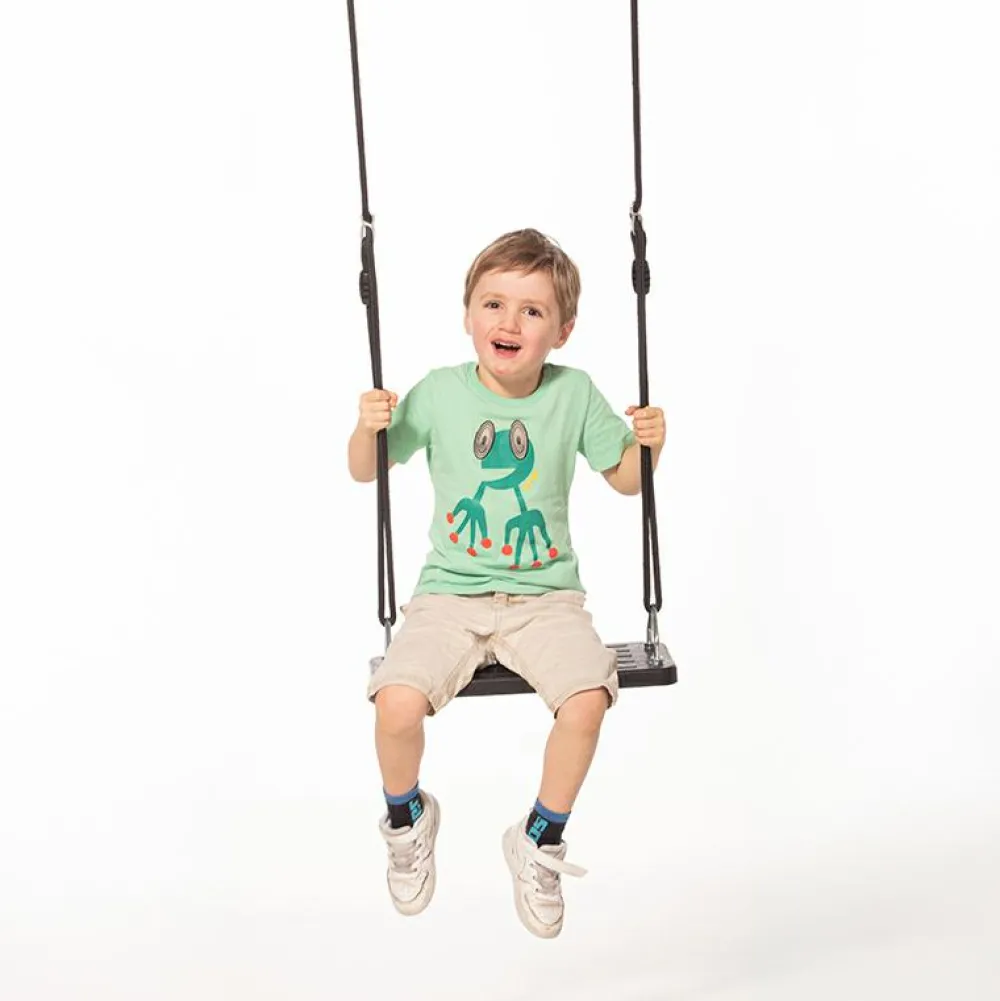 Hot DICE Gynge m. gummisæde 44,8 x 17,8 cm (sort reb)