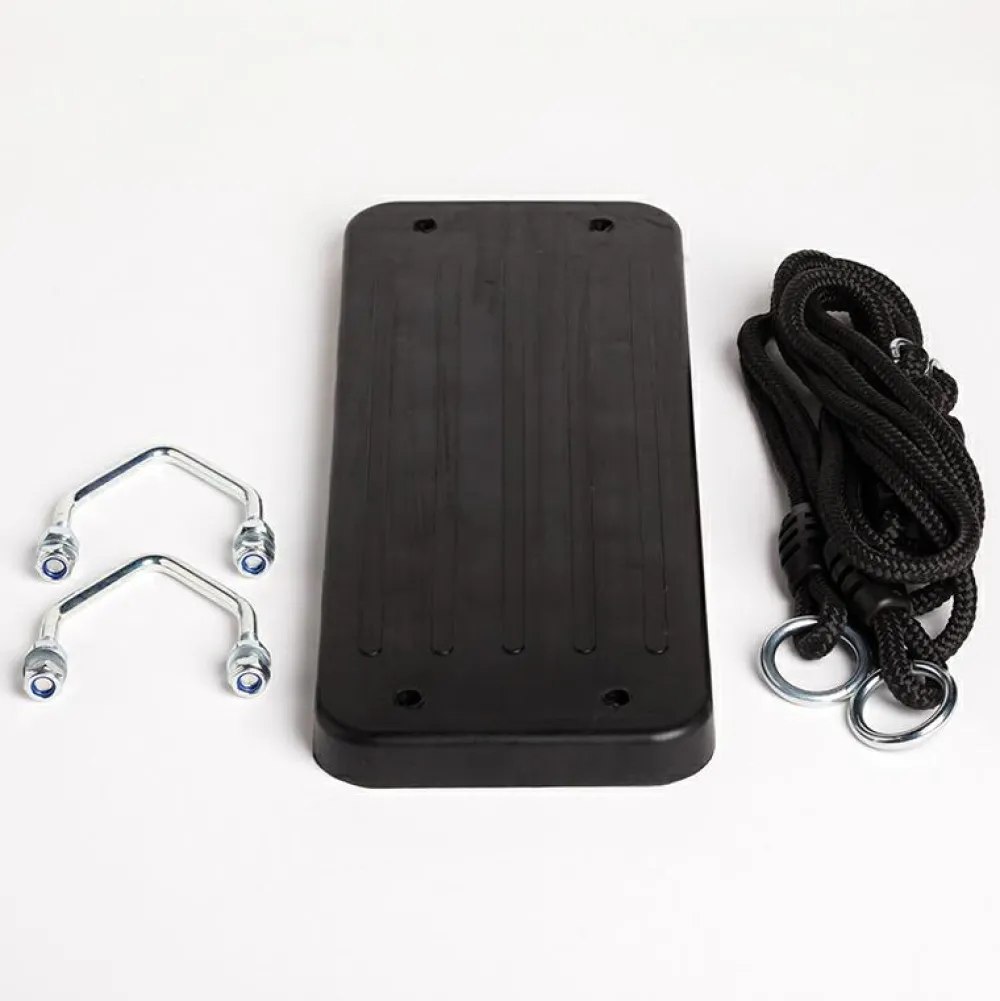 Hot DICE Gynge m. gummisæde 44,8 x 17,8 cm (sort reb)