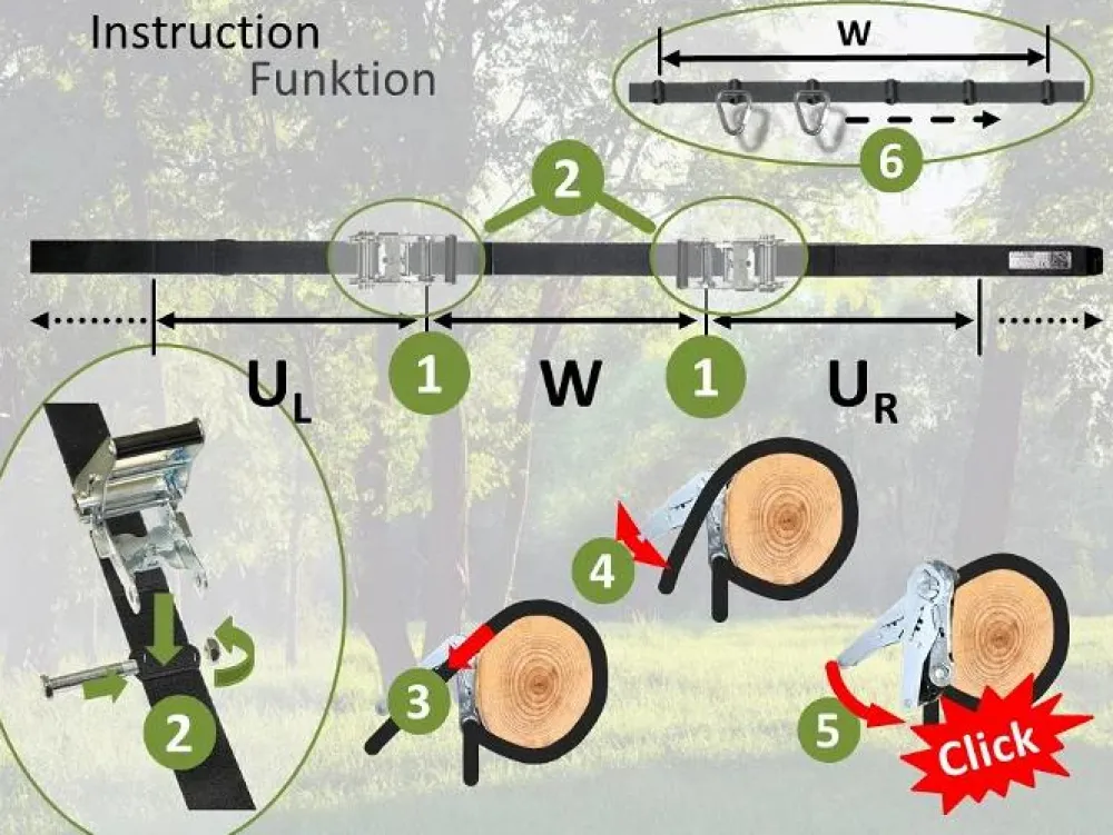 Best Gyngeophæng til træ - Line 1.400 cm