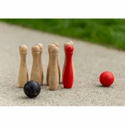 Clearance Havespil - Bowling (sort/rød)