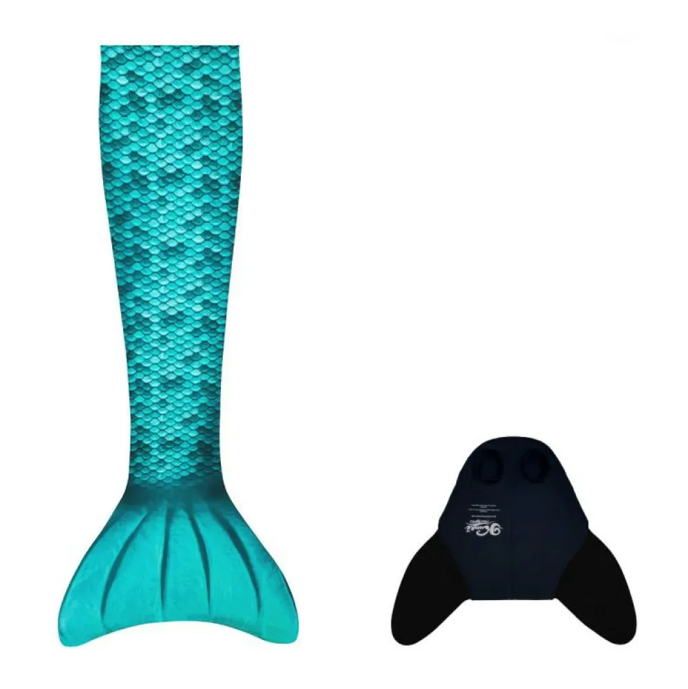 Hot Havfruehale - Hale + monofinne, Turkis (M + L)