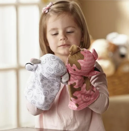 Clearance Melissa & Doug Hånddukker - Bondegårdsdyr, 4 stk.