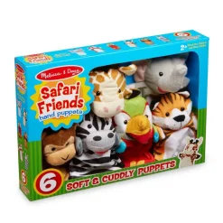 Clearance Melissa & Doug Hånddukker - Safari, 6 stk.