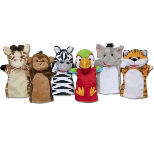 Clearance Melissa & Doug Hånddukker - Safari, 6 stk.