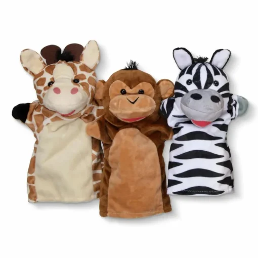 Clearance Melissa & Doug Hånddukker - Safari, 6 stk.