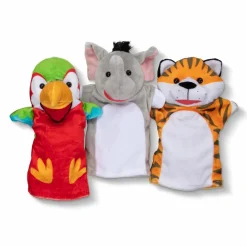 Clearance Melissa & Doug Hånddukker - Safari, 6 stk.