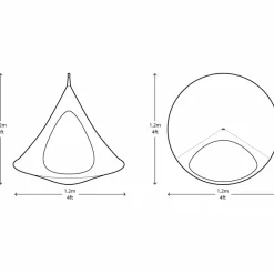 Sale Hængehule Ø120 cm - Brun