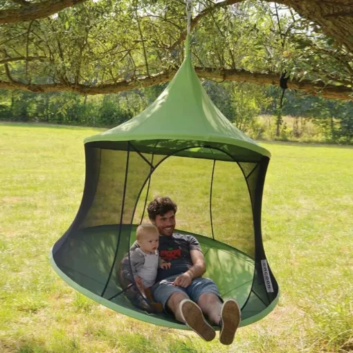 Clearance Hængehus med netsider Ø150 cm - Grøn