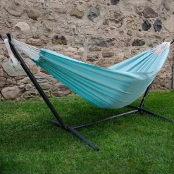 Outlet Hængekøje dobbelt (polyester) - Aqua