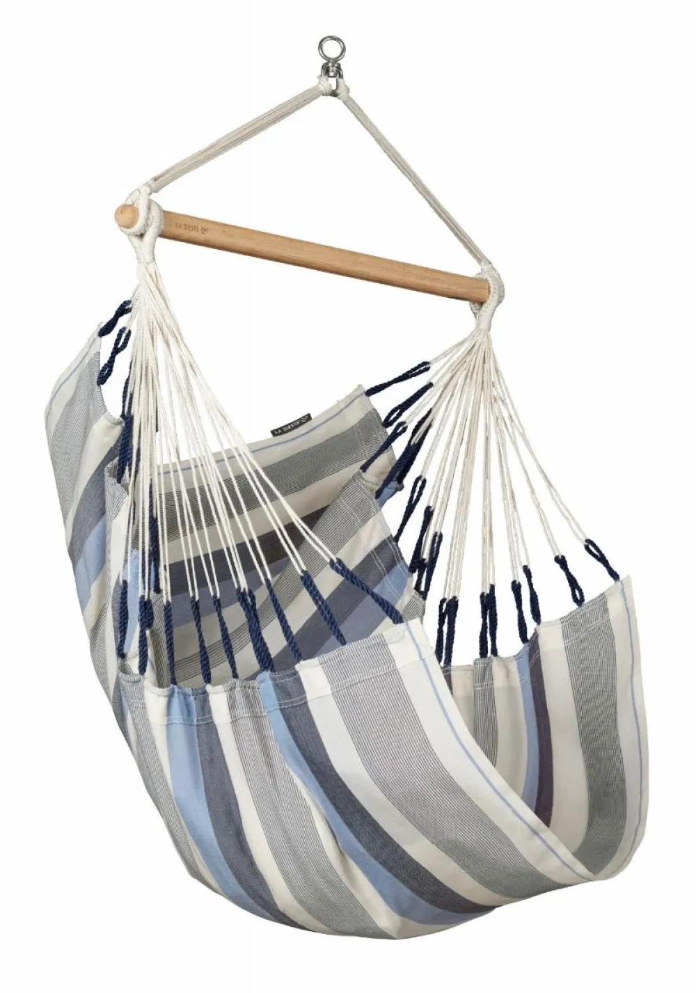 Discount La Siesta Hængekøjestol single outdoor - Sea Salt