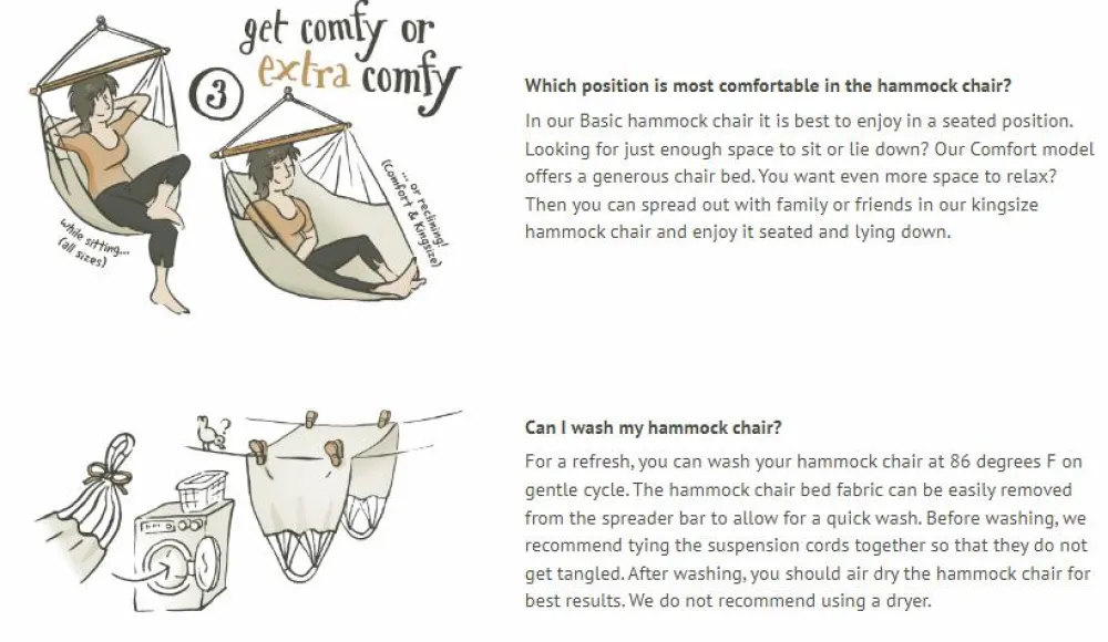 Discount La Siesta Hængekøjestol single outdoor - Sea Salt