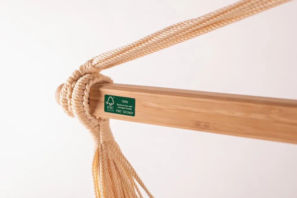 Discount La Siesta Hængekøjestol single outdoor - Sea Salt