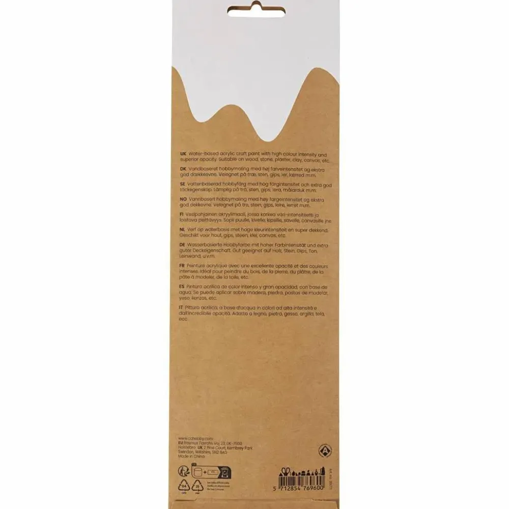 Online Creativ Company Hobbymaling - Colorful, 6 x 5 ml.