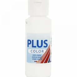 Hot Creativ Company Hobbymaling 60 ml - Hvid, 1 stk