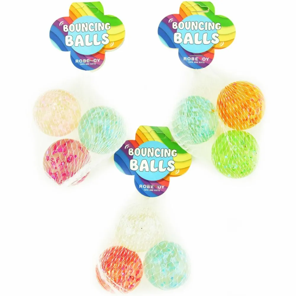 Clearance Hoppebolde Ø 4,5 cm - Stjerner, 3 stk