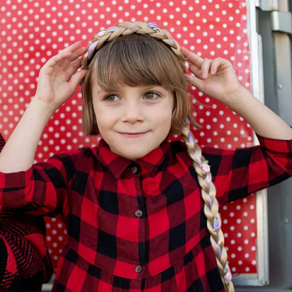 New Great Pretenders Hårbøjle med fletning - Blond