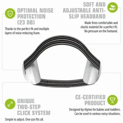 Discount Høreværn Muffy Baby 1-3 år - Sort