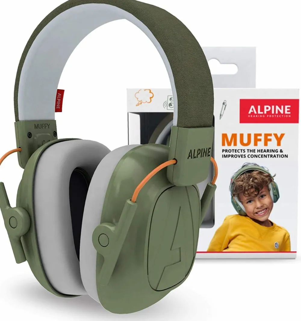 Discount Høreværn Muffy Kids 5-12 år - Grøn