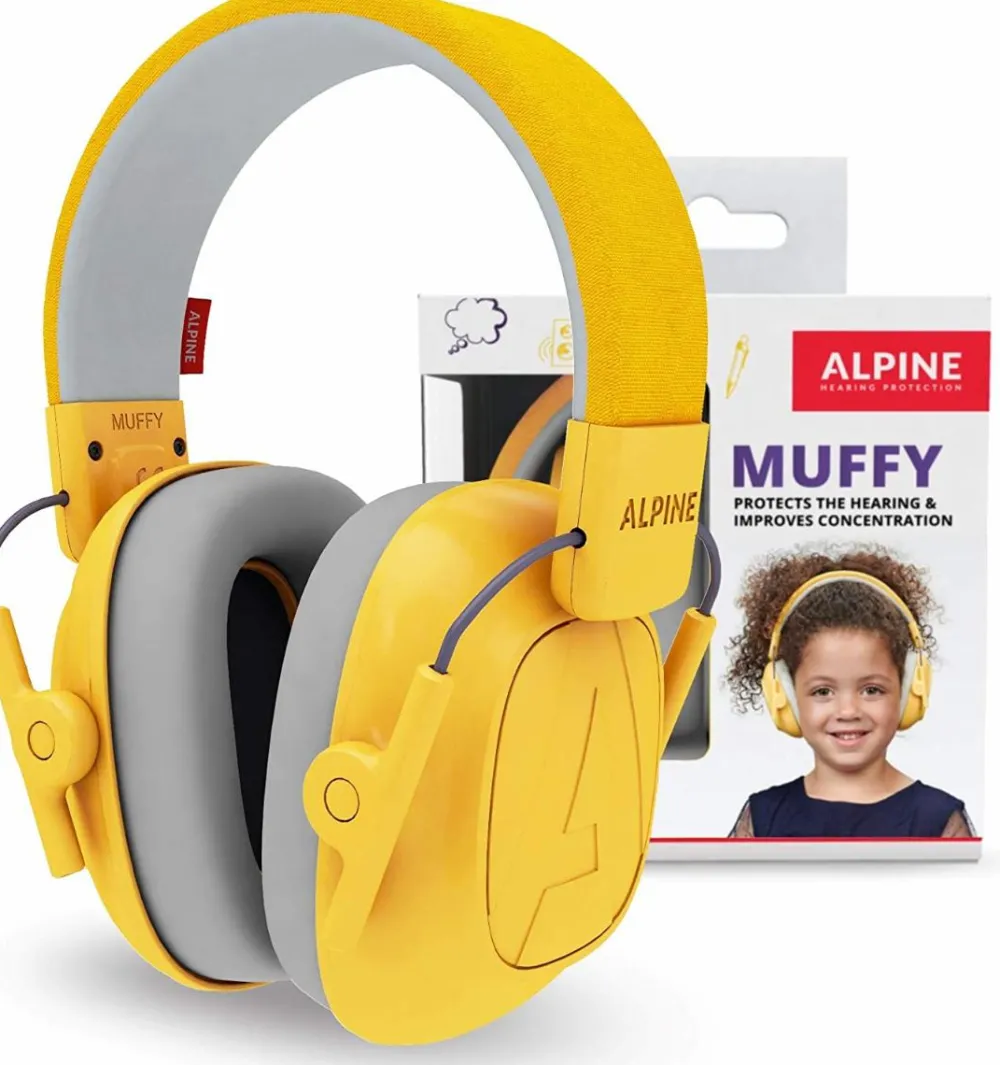Online Høreværn Muffy Kids 5-12 år - Gul