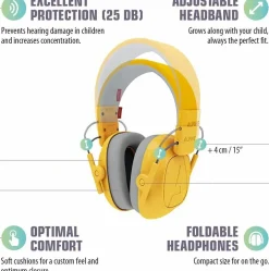 Online Høreværn Muffy Kids 5-12 år - Gul