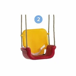 New 3-i-1 babygynge - Gul/rød