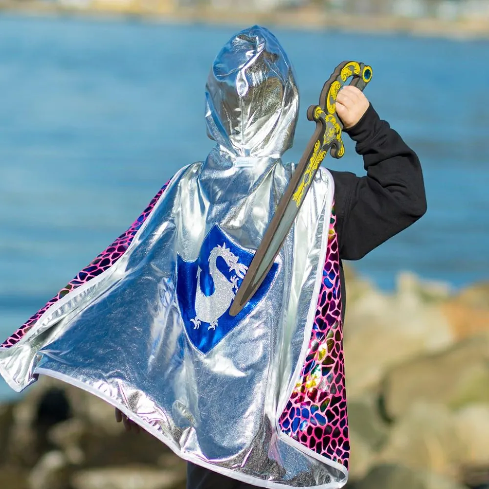 Discount Great Pretenders 2-i-1 Drage/Ridder-kappe, str. 5-6 år