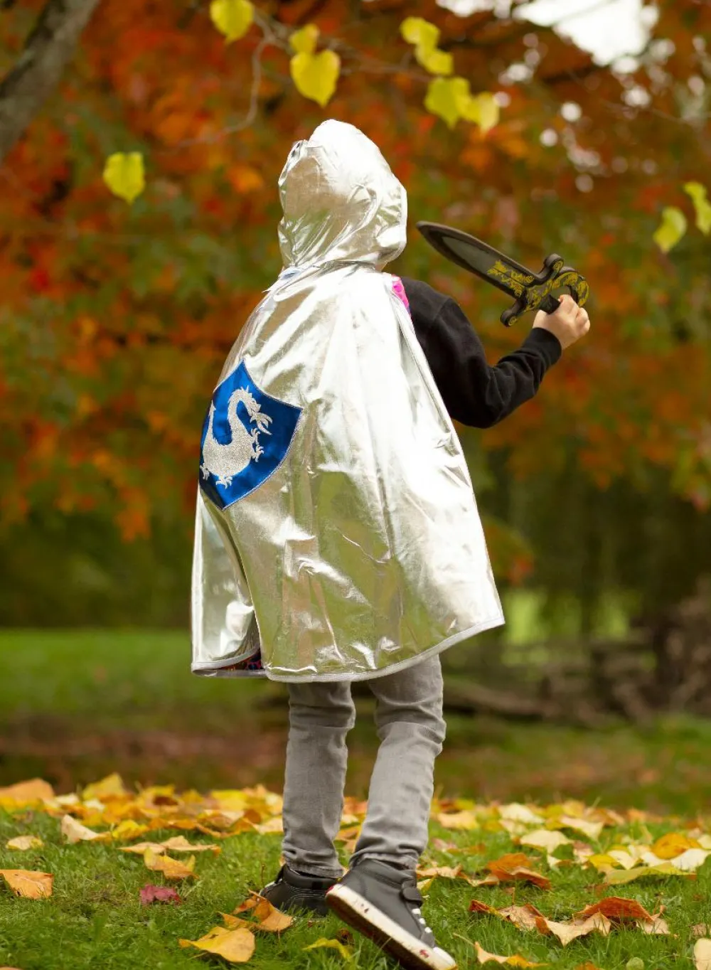 Discount Great Pretenders 2-i-1 Drage/Ridder-kappe, str. 5-6 år