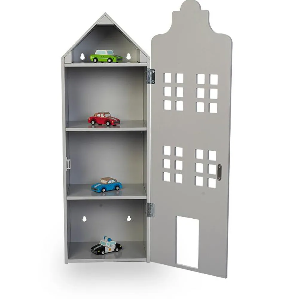 byASTRUP 2-i-1 Dukkehus og skab - Byhus