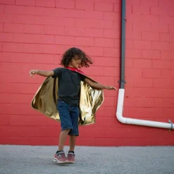 Discount Great Pretenders 2-i-1 kappe - Guld/Rød, str. 5-6 år
