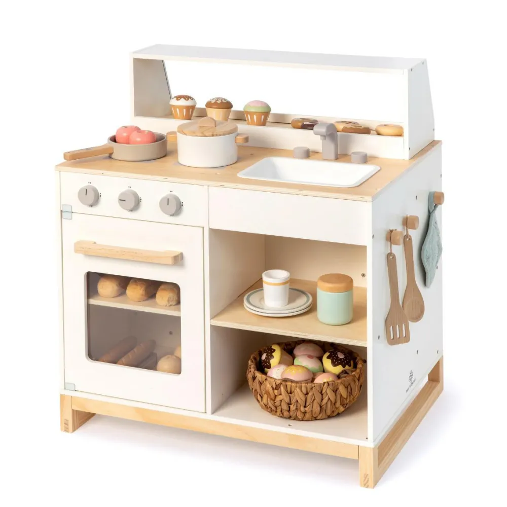 Best 2-i-1 legekøkken & butik - Prunus (hvid)