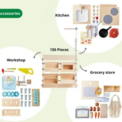 New Haba 3-i-1 legestation - Køkken, butik & værksted