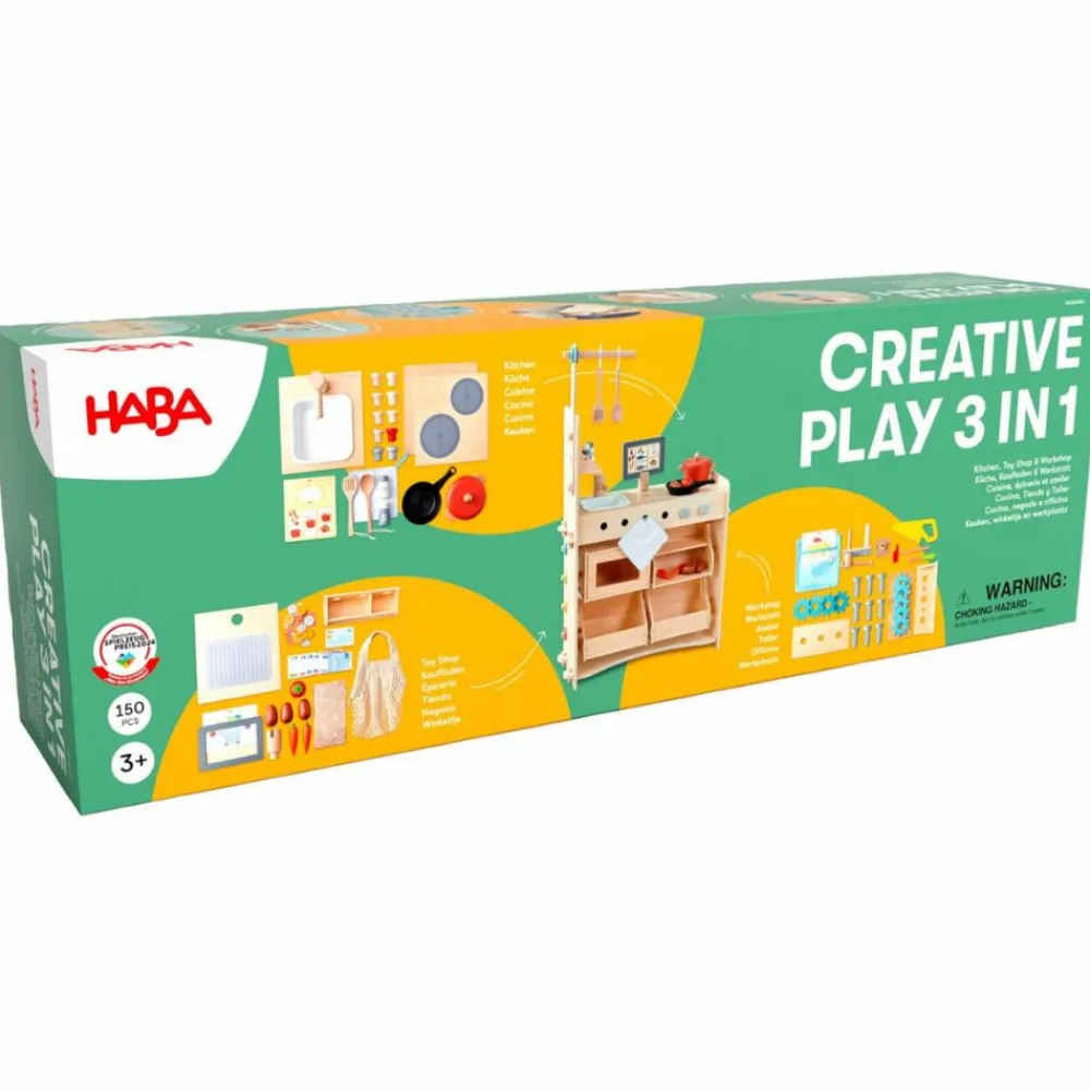 New Haba 3-i-1 legestation - Køkken, butik & værksted