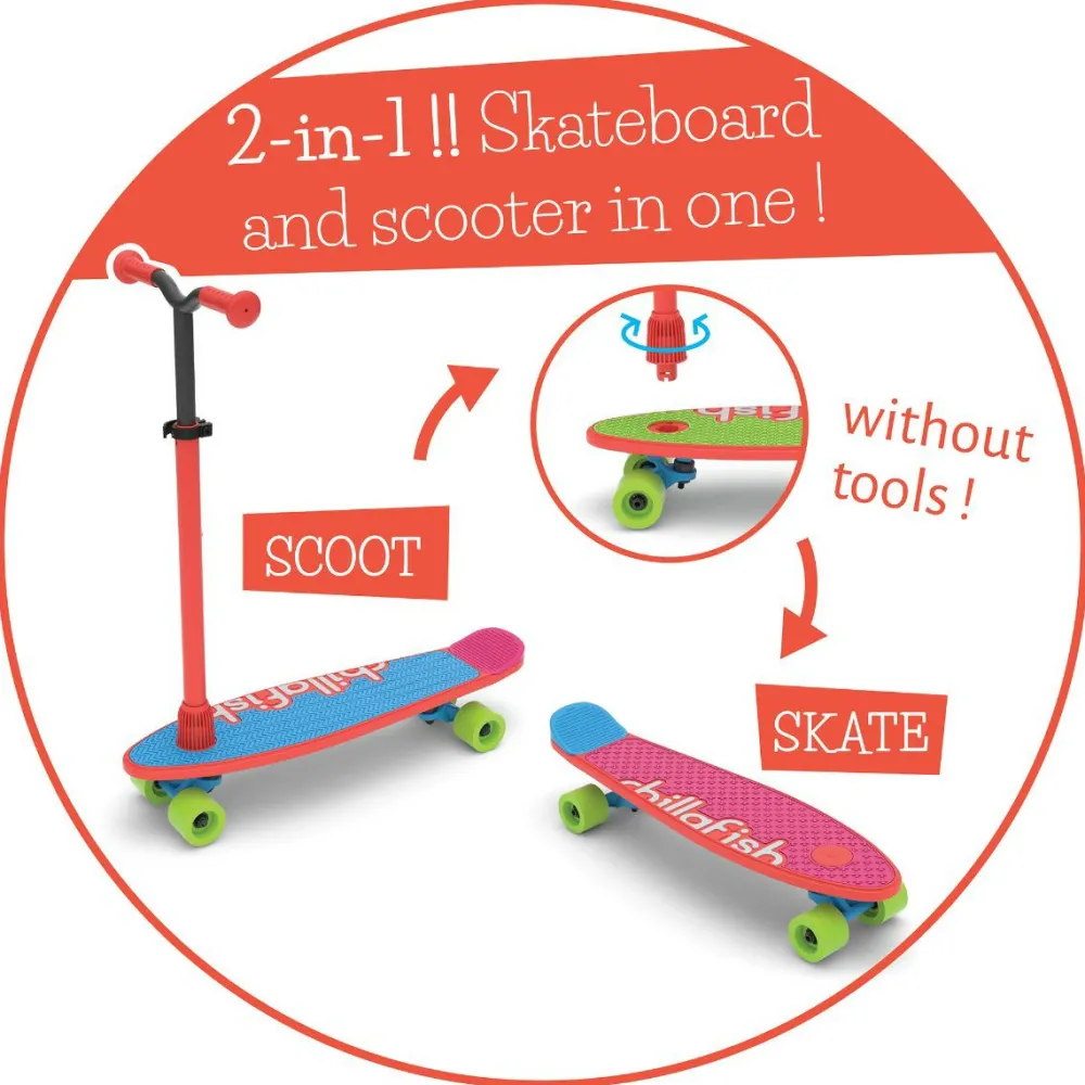 Chillafish 2-i-1 SkatieSkootie - Rød