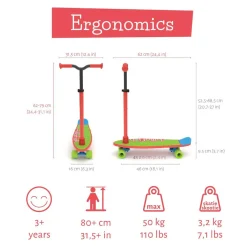 Chillafish 2-i-1 SkatieSkootie - Rød