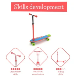 Chillafish 2-i-1 SkatieSkootie - Rød