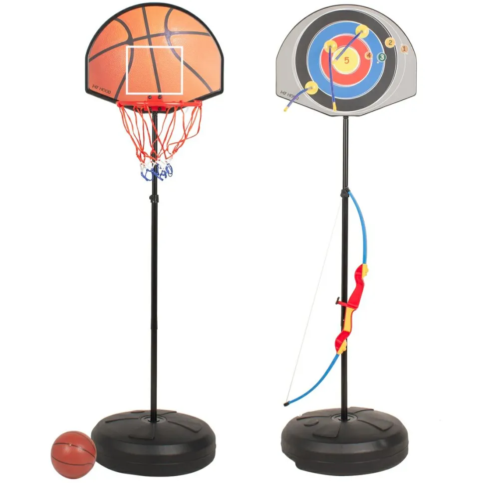 Clearance My Hood 2-i-1 stander m. basketkurv og bueskydning