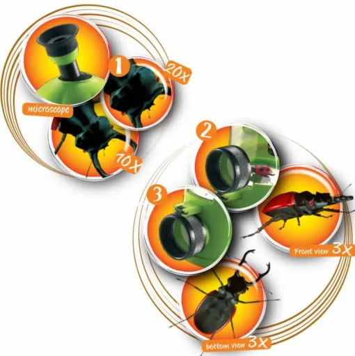 Clearance Navir Insektglas m. mikroskop + forstørrelsesglas