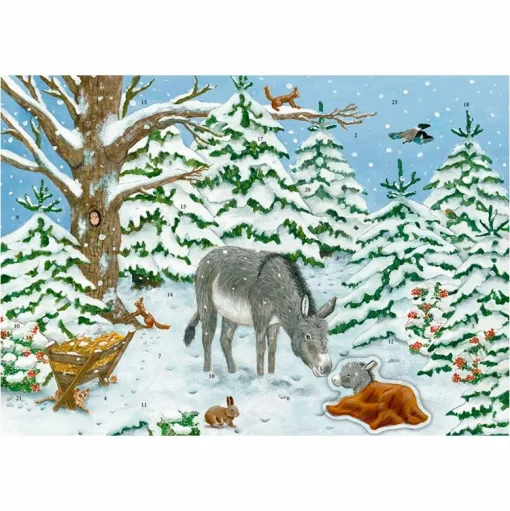 New Spiegelburg Julekalender m. klistermærker - Det lille æsel