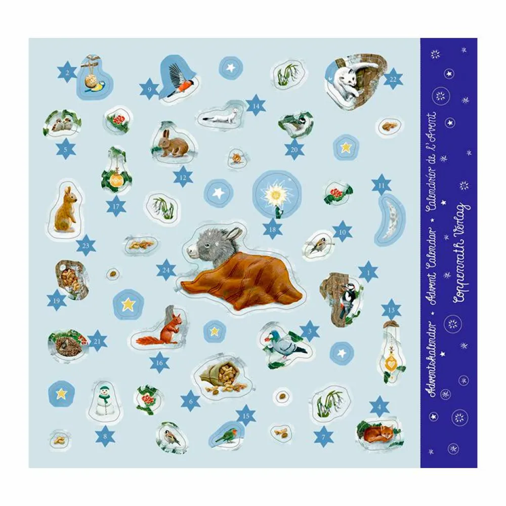 New Spiegelburg Julekalender m. klistermærker - Det lille æsel