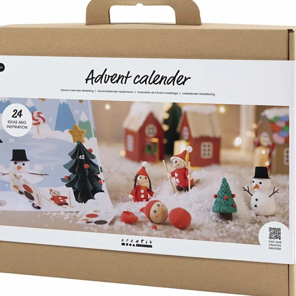 Sale Creativ Company Julekalender modellering - Lav en julelandsby